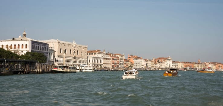 View on Gesuati Santa Maria del Rosario Church  from a boat. Venice. Italy.......................