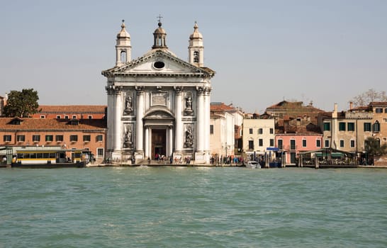 Venice, Italy- March 30, 2014:Tourists visiting the Gesuati Santa Maria del Rosario Church  .......................