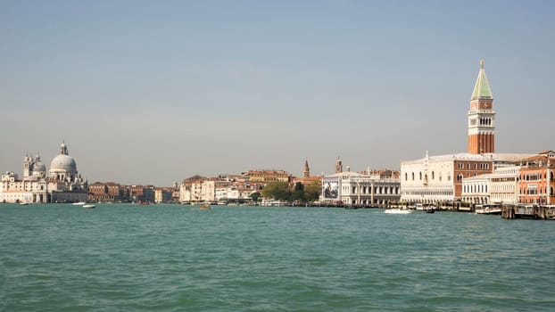 View of the Piazza San Marco from the boat. Venice. Italy