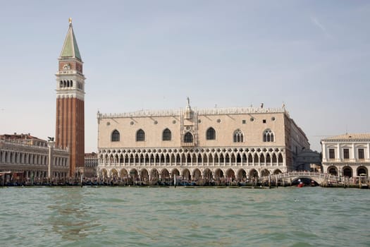 View of the Piazza San Marco from the boat. Venice. Italy