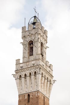 Tower Torre del Mangia .Siena.Italy