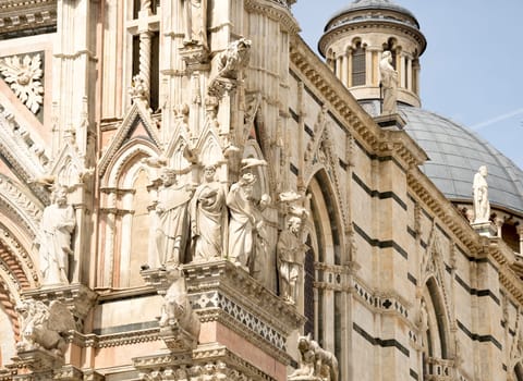 Siena Cathedral, dedicated to the Assumption of the Blessed Virgin Mary .Siena. Italy
