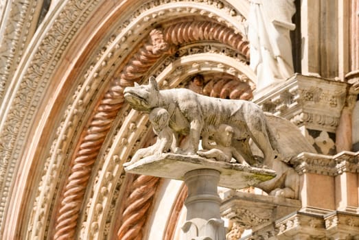 Siena Cathedral, dedicated to the Assumption of the Blessed Virgin Mary .Siena. Italy