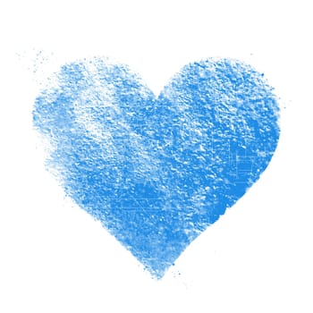 Vintage light blue heart. Great for Valentine's Day, wedding, scrapbook, grunge surface textures..Scratched heart