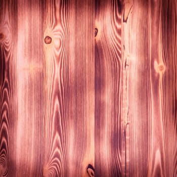 Old wooden background with horizontal boards in red color. layout, space for text and logo.