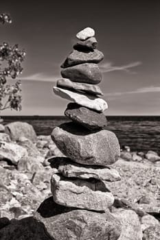 Baltic coast near Lobbe, Mönchgut, Ruegen island