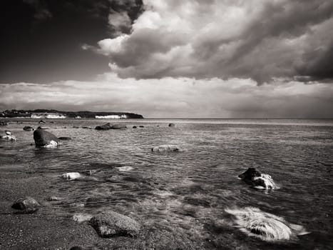 Baltic coast near Lobbe, Mönchgut, Ruegen island