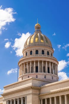 Havana Cuba. November 25, 2020: Havana capitol dome