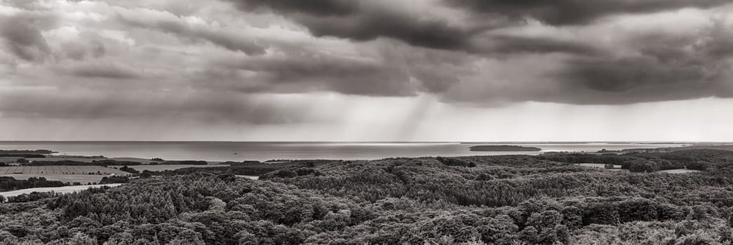 Greifswalder Bodden, Ruegen Island landscape panorama
