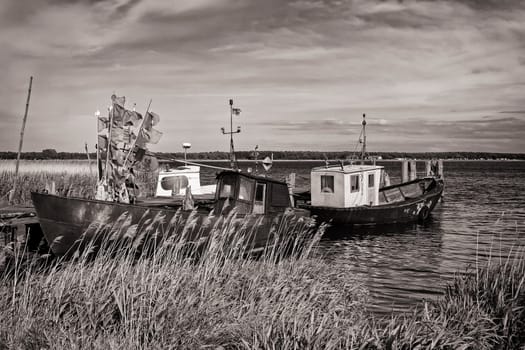 Fishing boats on the Greifswalder Bodden
