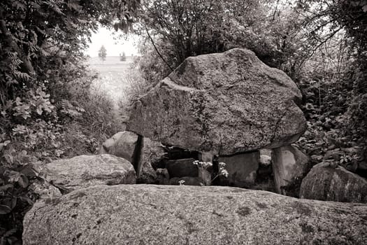 stone tomb on the island of Ruegen, Germany
