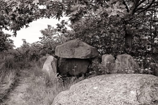 stone tomb on the island of Ruegen, Germany