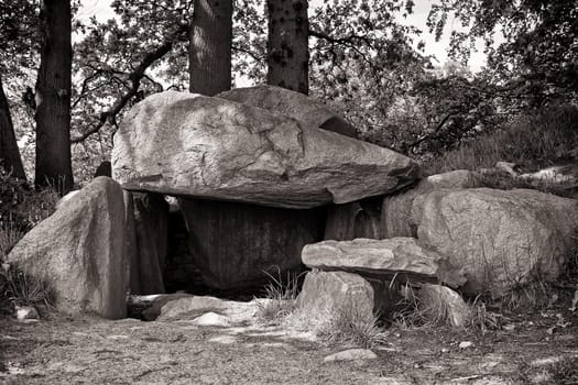 stone tomb on the island of Ruegen, Germany