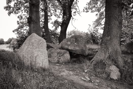 stone tomb on the island of Ruegen, Germany