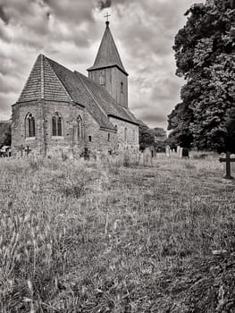 old village church in Groß Zicker, Ruegen island, Germany