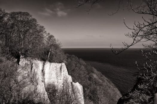 Chalk coast in the Jasmund National Park, Ruegen island