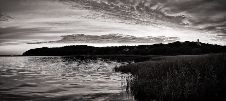Bodden landscape in Lietzow on the Great Jasmunder Bodden, Ruegen island
