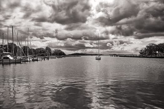 Harbor in Lauterbach, Ruegen island