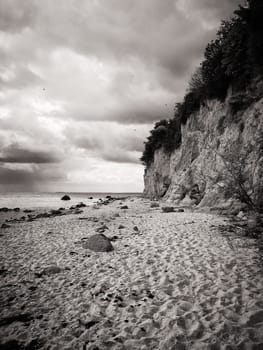 Baltic coast near Lobbe, Mönchgut, Ruegen island