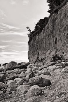 Baltic coast near Lobbe, Mönchgut, Ruegen island