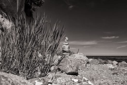 Baltic coast near Lobbe, Mönchgut, Ruegen island