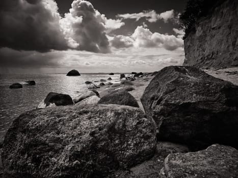 Baltic coast near Lobbe, Mönchgut, Ruegen island