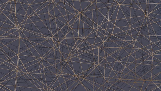 Lines pattern, abstract geometric texture on grey. Modern, contemporary lines design in gold and grey. illustration