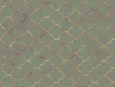 Islam, Arabic, Turkish, Indian, ottoman gold traditional design on turquoise blue pearl background. Oriental texture. Moroccan seamless pattern with golden line. Textile, paper, wrapping. illustration