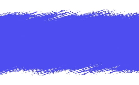 Smear of blue paint on a white panoramic background - Vector illustration