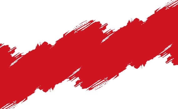 Smear of red paint on a white panoramic background - Vector illustration