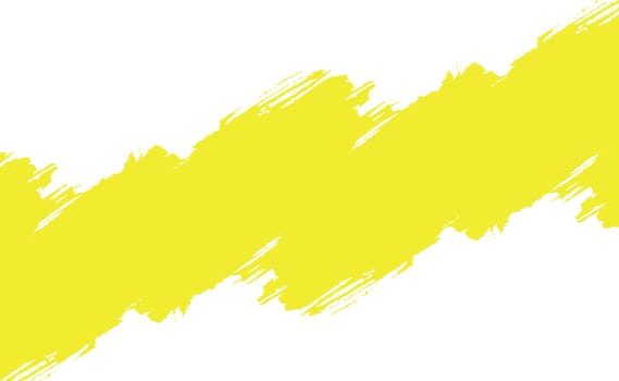 Smear of yellow paint on a white panoramic background - Vector illustration