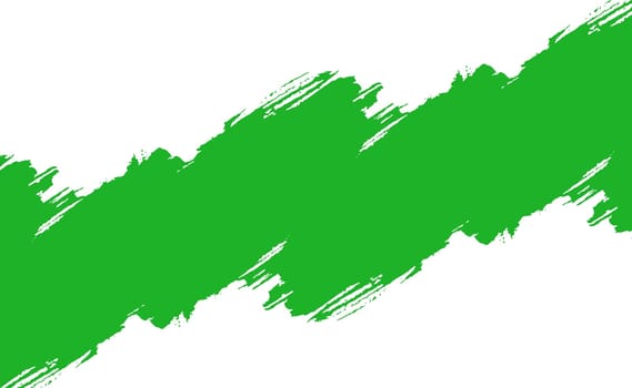 Smear of green paint on a white panoramic background - Vector illustration