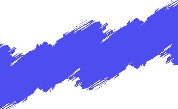Smear of blue paint on a white panoramic background - Vector illustration