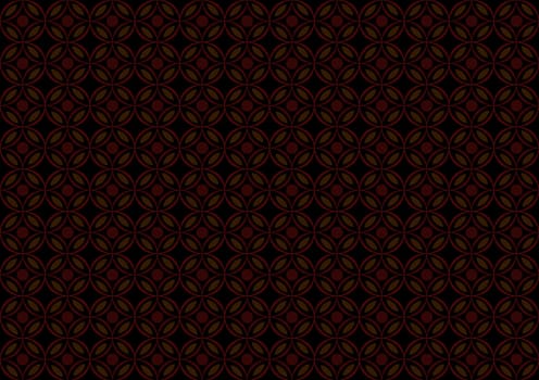 Dark Background with Repetitive Pattern - Geometric Texture in Shades of Red on a Dark Background, Vector Illustration