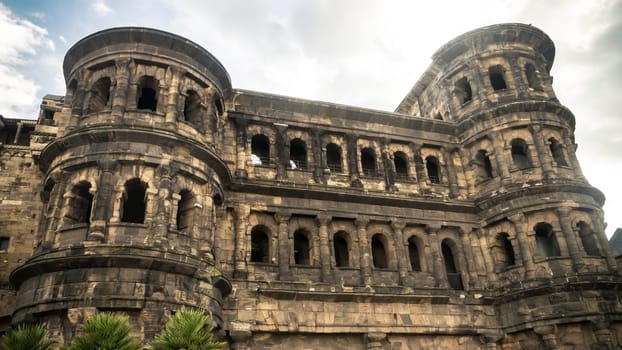 TRIER, GERMANY - September 13, 2019 - Famous Porta Nigra Monument Destination in TRIER Germany