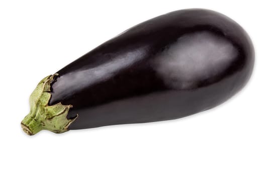 Fresh aubergine isolated on white background