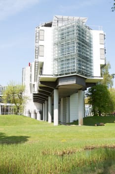 A wing of the congress hotel in Potsdam an der Havel