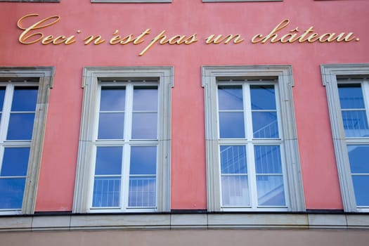 Inscription at the Potsdam City Palace