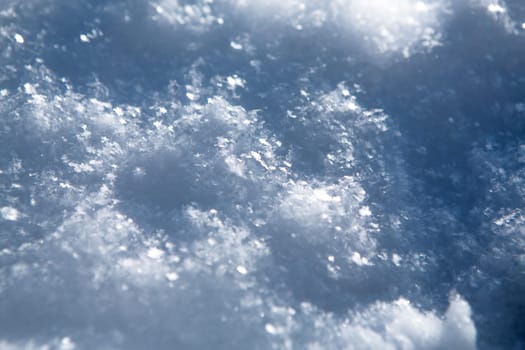 white snowflakes  background, rough pattern of snow texture