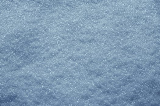 Macro photo of bright snow background