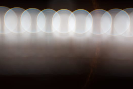 Photo of bokeh lights on black background