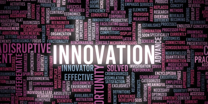 Innovation Concept as a Business Industry Background Art