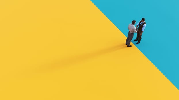 Marketing Strategy Handshake Between Two Business People