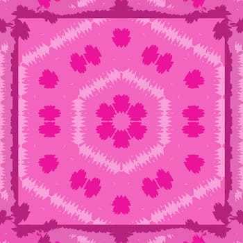 abstract pink background with halftone triangles and hexagon, watercolor effect image