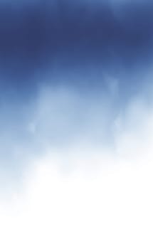 Realistic blue watercolor panoramic texture on white background - Vector illustration