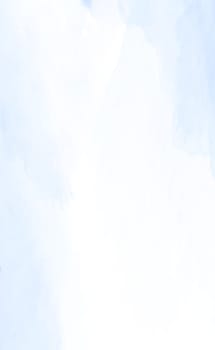 Realistic blue watercolor panoramic texture on white background - Vector illustration