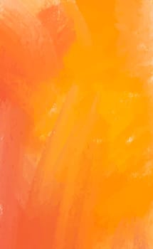 Realistic yellow-orange watercolor panoramic texture on a white background - Vector illustration