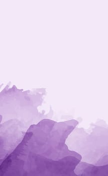 Realistic blue watercolor panoramic texture on white background - Vector illustration