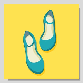 Shoes isolated. Fashionable shoes illustration. Children sandals