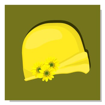 Women's children's hat. Summer hat for girls. The era of art nouveau costume.